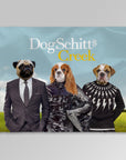 Manta personalizada para 3 mascotas 'DogSchitt's Creek' 