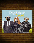 Póster personalizado para 3 mascotas 'DogSchitt's Creek'