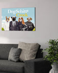 Lienzo personalizado para 4 mascotas 'DogSchitt's Creek'