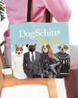 Bolsa de mano personalizada para 4 mascotas 'DogSchitt's Creek'