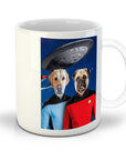 Taza personalizada para 2 mascotas 'Doggo-Trek'