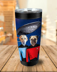 Vaso personalizado para 2 mascotas 'Doggo-Trek'