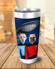 Vaso personalizado para 2 mascotas 'Doggo-Trek'