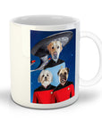 Taza personalizada para 3 mascotas 'Doggo-Trek'