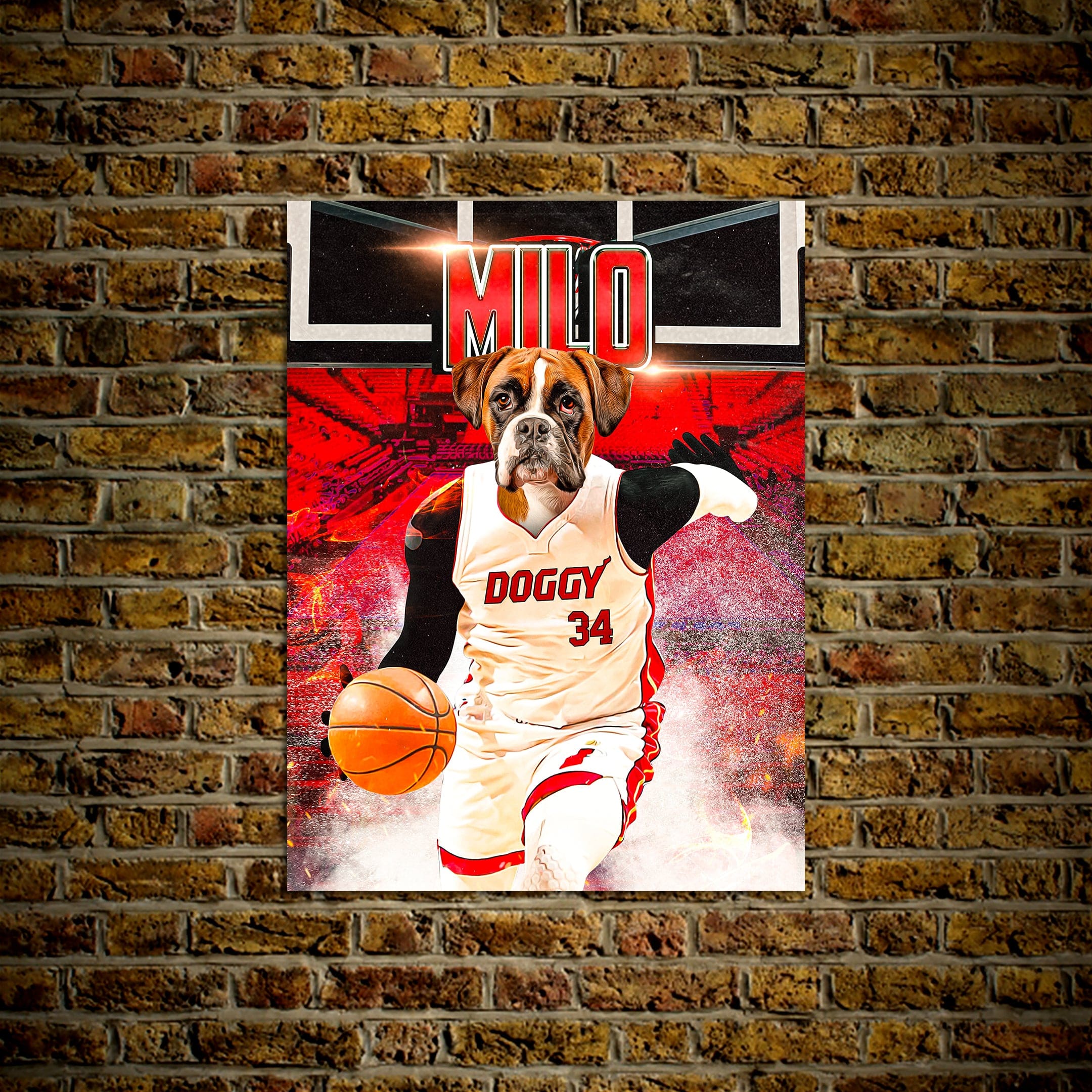 Póster personalizado para mascotas &#39;Doggo Heat&#39;