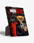 Lienzo personalizado para 2 mascotas 'Doggo Heist'