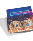 'Doggos of New York' Naipes personalizados para 2 mascotas
