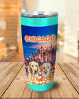 Vaso personalizado para 2 mascotas 'Doggos Of Chicago'