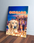 Lienzo personalizado para mascotas 'Doggos Of Chicago'