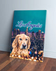 Lienzo personalizado para mascotas 'Doggos de Los Ángeles'