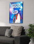 'Dr. Lienzo personalizado para mascotas Woof (hembra)