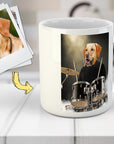 Taza personalizada para mascota 'El baterista'