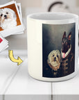 Taza personalizada con 2 mascotas 'Duque y Duquesa'