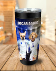 Vaso personalizado para 2 mascotas 'England Doggos'