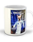 Taza personalizada para mascotas 'England Doggos Soccer'