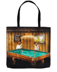 Bolsa de mano personalizada para 2 mascotas 'The Pool Players'