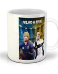 Taza personalizada para 2 mascotas 'Finland Doggos'