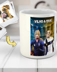 Taza personalizada para 2 mascotas 'Finland Doggos'