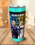 Vaso personalizado para 2 mascotas 'Finland Doggos'