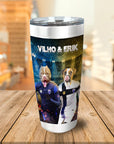 Vaso personalizado para 2 mascotas 'Finland Doggos'