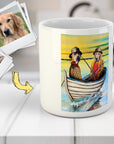 Taza Personalizada 2 Mascotas 'Los Pescadores'