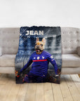 Manta personalizada para mascotas 'France Doggos Soccer'