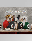 Manta personalizada para 3 mascotas 'Furends' 