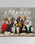 Manta personalizada para 4 mascotas 'Furends' 