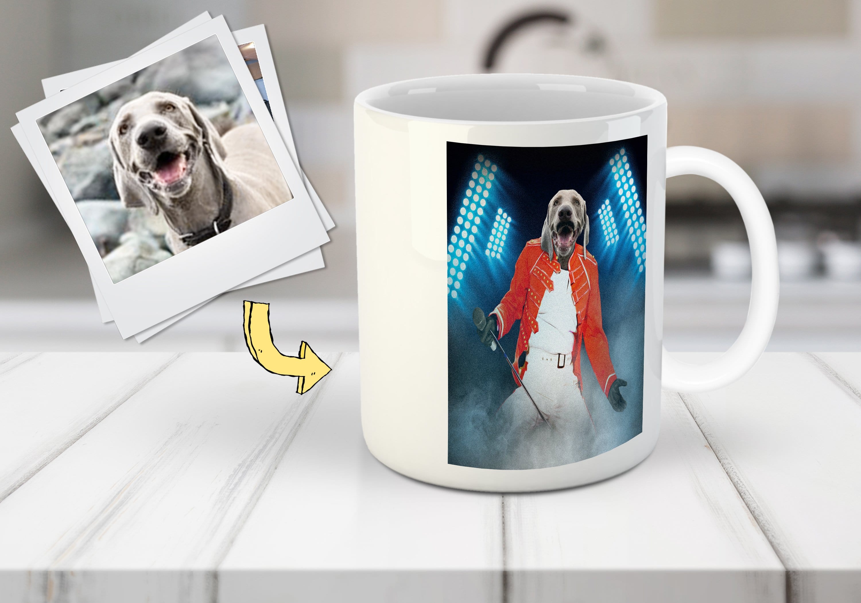 Taza personalizada para mascota &#39;El Mercurio Peludo&#39;