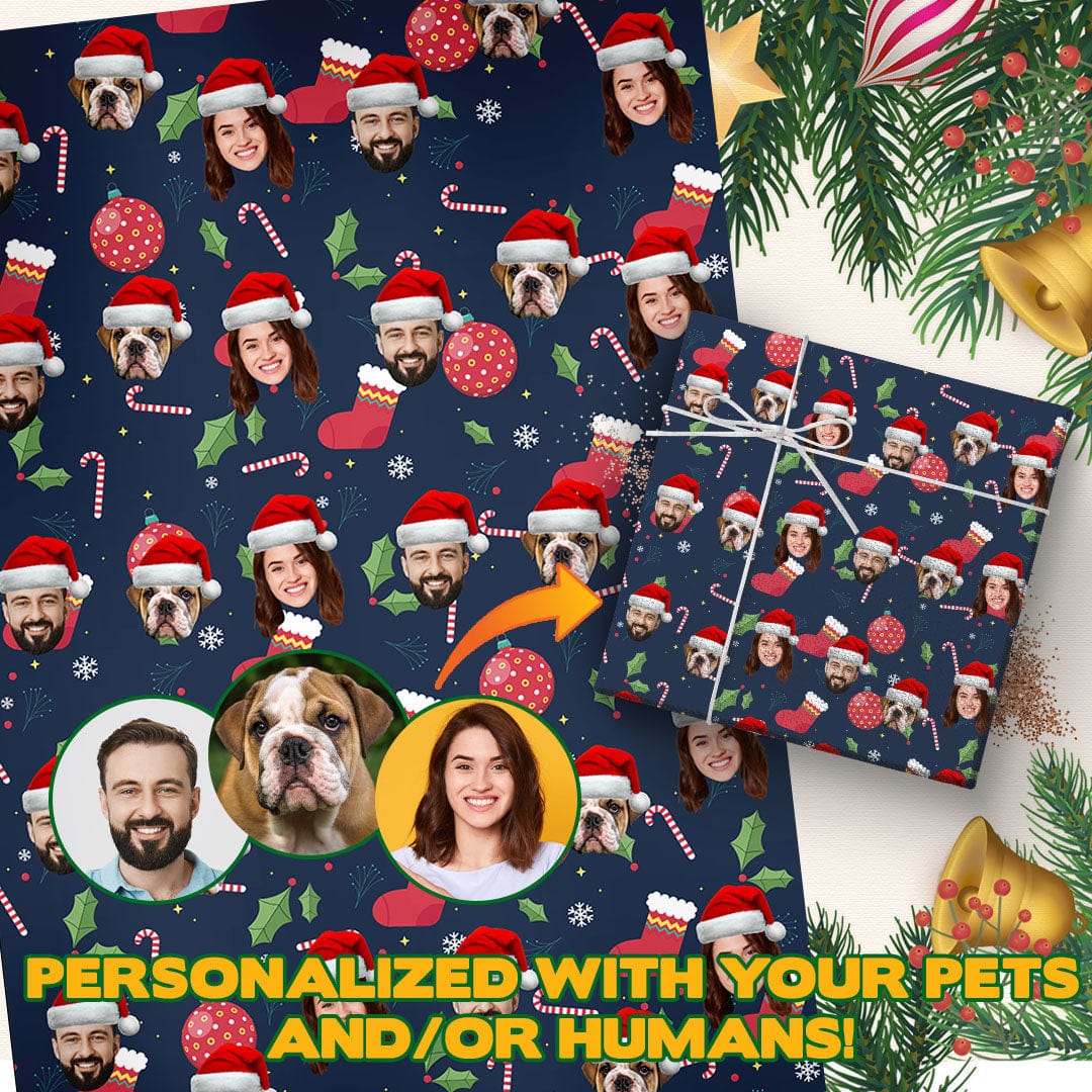 Papel de regalo personalizado Doggovinci (Reino Unido) 