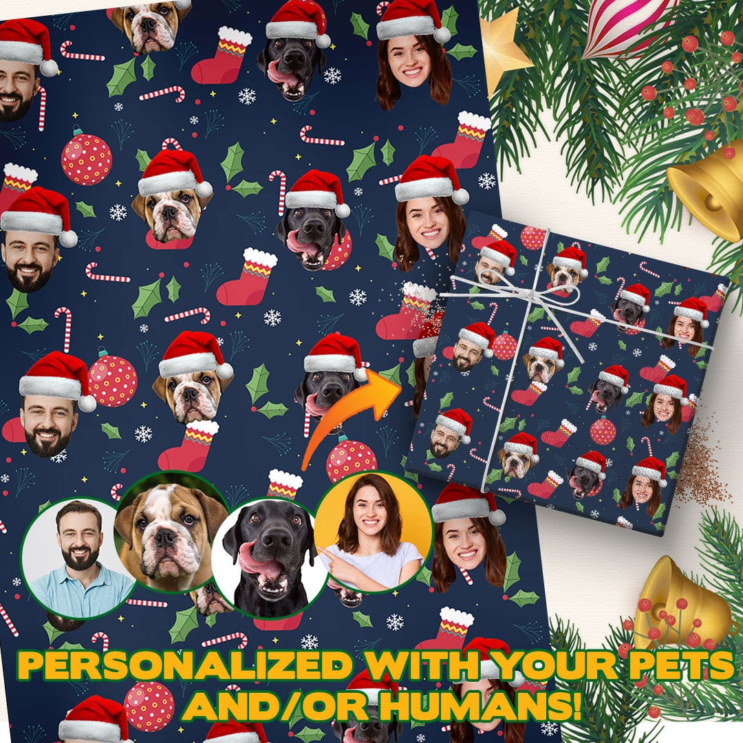 Papel de regalo personalizado Doggovinci (Reino Unido) 