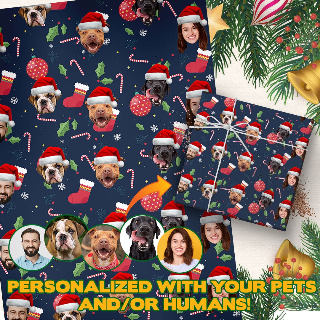 Papel de regalo personalizado Doggovinci (Reino Unido) 