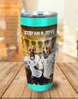 Vaso personalizado para 2 mascotas 'Perritos de Alemania'