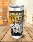 Vaso personalizado para 2 mascotas 'Perritos de Alemania'