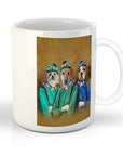 Taza personalizada con 3 mascotas 'Los Golfistas'