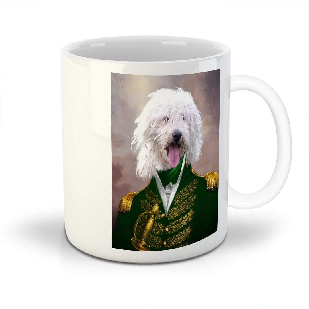 Taza Personalizada para Mascotas &#39;El Almirante Verde&#39;