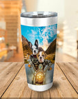 Vaso personalizado para 2 mascotas Harley Wooferson