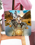 Bolsa de tela personalizada para 2 mascotas 'Harley Wooferson'