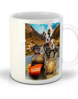 Taza personalizada con 3 mascotas 'Harley Wooferson'