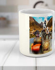 Taza personalizada con 3 mascotas 'Harley Wooferson'