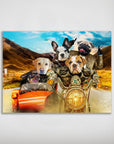 Póster personalizado con 5 mascotas 'Harley Wooferson'