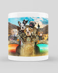 Taza personalizada con 7 mascotas 'Harley Wooferson'