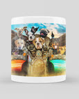 Taza personalizada con 8 mascotas 'Harley Wooferson'