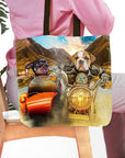 Bolsa de tela personalizada para 2 mascotas 'Harley Wooferson'