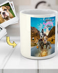 Taza personalizada para 2 mascotas del Día de la Madre 'Harley Wooferson'