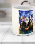 Taza personalizada con 3 mascotas 'Harry Doggers 3'