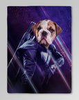 Manta personalizada para mascotas 'Hawkeye Doggo' 