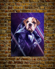 Póster Mascota personalizada 'Hawkeye Doggo'