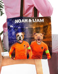 Bolsa de tela personalizada para 2 mascotas 'Holland Doggos'