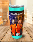 Vaso personalizado para 2 mascotas 'Holland Doggos'